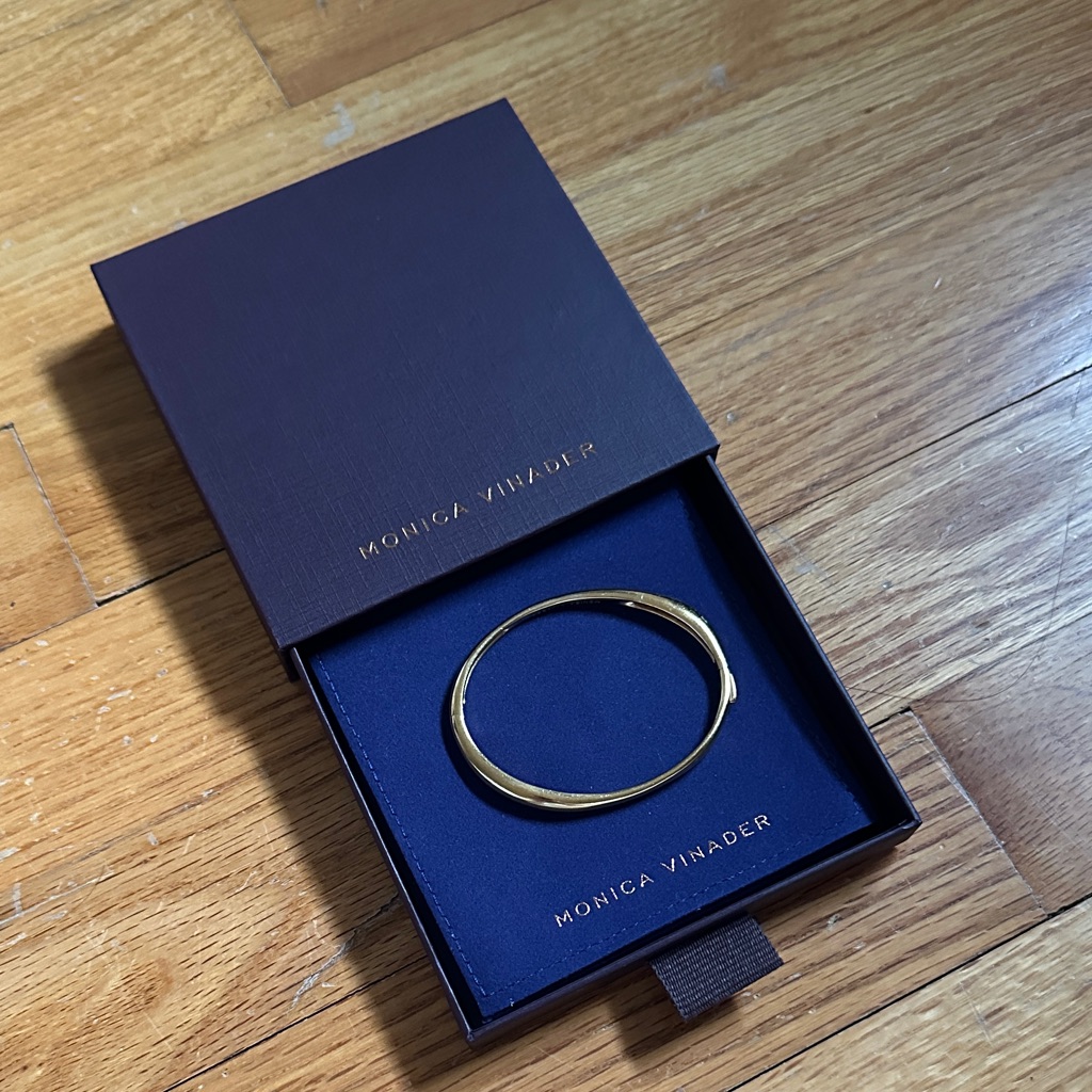 Monica Vinader 18k Gold Vermeil Bangle 150$
